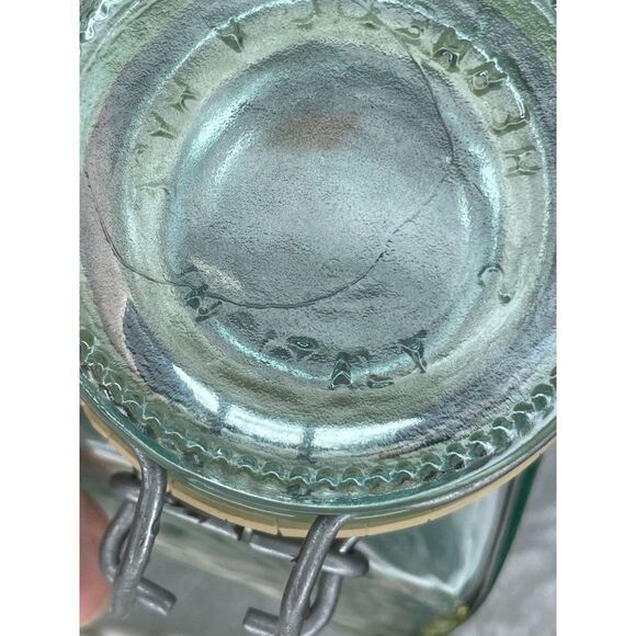 Vintage Italian Green Hermetic Wavy Bottle - Picture 9 of 10